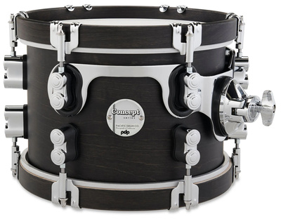 DW PDP 10"x07" CC Tom Ebony būgnas  