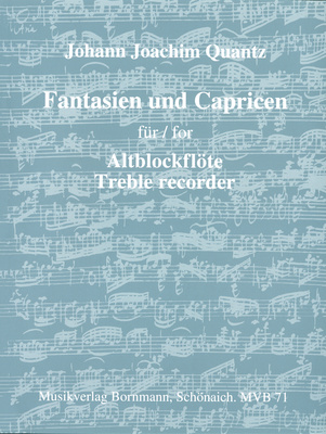 Johannes Bornmann Quantz Fantasien und Capricen papildoma literatūra fleitai