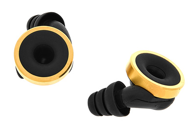 Limousine Earplugs Knops Gold Black klausos apsauga