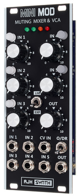 AJH Synth Muting Mixer & VCA black mikšeris ir slopintuvas  