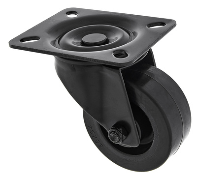 Roadworx Black Wheel 80mm ratukai dėklams