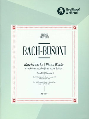 Breitkopf & Härtel Bach/Busoni Wohltemperiert 1/1 klavišinė literatūra  