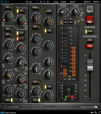 Brainworx bx_console N garso efektų programinė įranga