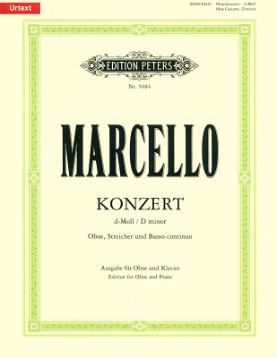 Edition Peters Marcello Concerto d-moll obojaus partitūra