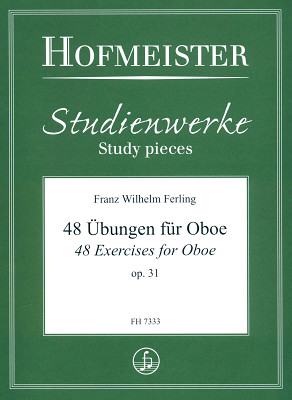 Friedrich Hofmeister Verlag Ferling 48 Übungen Oboe pažengių obojaus literatūra  