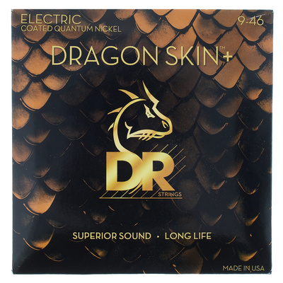 DR Strings Dragon Skin+ DEQ-9/46 dengtos elektrinės gitaros stygos