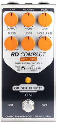 Origin Effects RevivalDrive Compact Hot Rod distortion pedalas  
