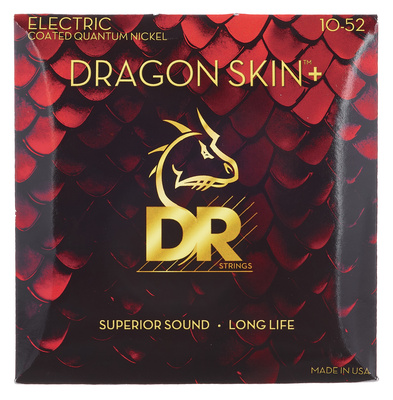 DR Strings Dragon Skin+ DEQ-10/52 dengtos elektrinės gitaros stygos