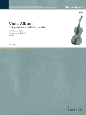 Schott Viola Album klasikinių altų natų rinkinys