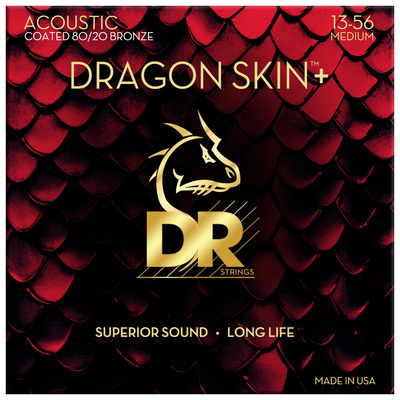 DR Strings Dragon Skin+ DA8-13 dengtos akustinės gitaros stygos  