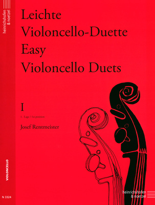 Heinrichshofen Verlag Leichte Violoncello-Duette violončelės natos