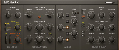 Native Instruments Monark virtualus instrumentas  