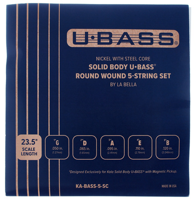 Kala Roundwound U-Bass 5 Strings ukulelės stygos