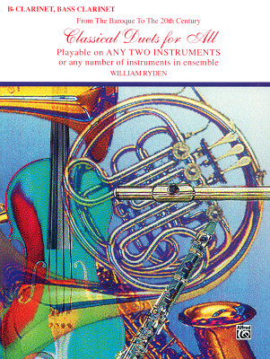 Alfred Music Publishing Classical Duets for All Clarin ansamblių literatūra