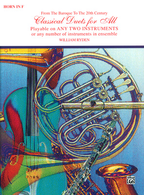 Alfred Music Publishing Classical Duets for All Horn natos
