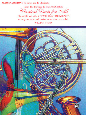 Alfred Music Publishing Classical Duets for All A-Sax literatūra ansambliams