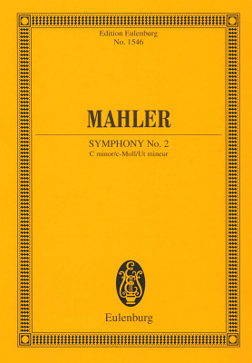Edition Eulenburg Mahler Sinfonie Nr. 2 C-Moll kišeninės natos