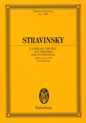 Edition Eulenburg Strawinsky Der Feuervogel kišeninės natos