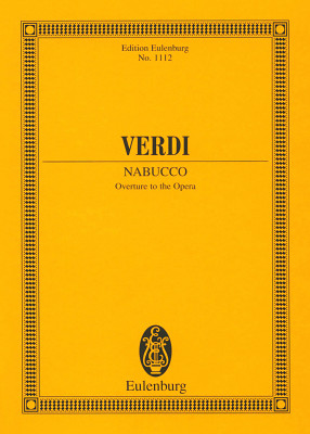 Edition Eulenburg Verdi Nabucco Ouvertüre kišeninės natos