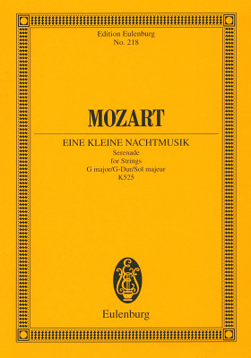 Edition Eulenburg Mozart Eine kleine Nachtmusik kišeninės natos