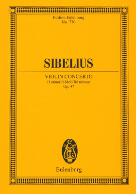 Edition Eulenburg Sibelius Violinkonzert d-Moll kišeninės natos
