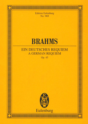 Edition Eulenburg Brahms Ein Deutsches Requiem kišeninės natos