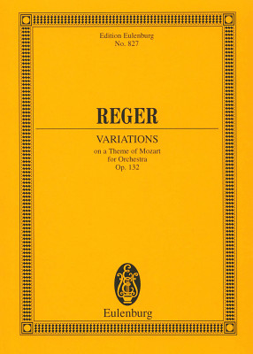 Edition Eulenburg Reger Variationen und Fuge kišeninės natos