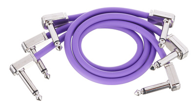 Ernie Ball Flat Patch Cable 12" prpl efektų laidas  