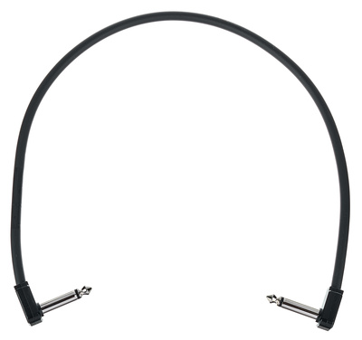 Ernie Ball Flat Patch Cable 18" black sujungimo laidas