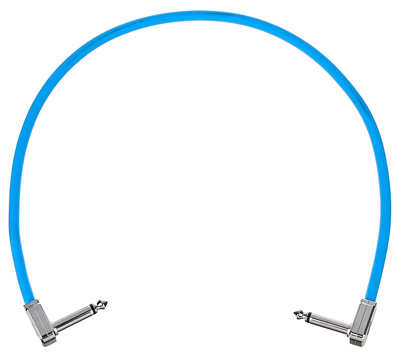 Ernie Ball Flat Patch Cable 18" mėlynas efektų laidas