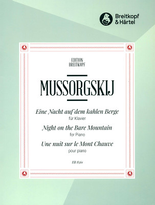 Breitkopf & Härtel Mussorgski Nacht auf dem Berge klasikinė fortepijono literatūra