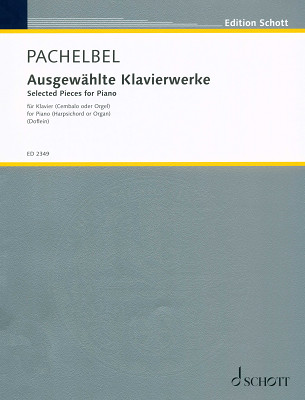 Schott Pachelbel Klavierwerke klasikinė fortepijono literatūra