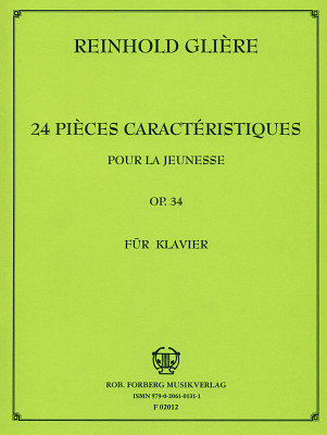 Robert Forberg Musikverlag Glière Pieces Characteristique klasikinė fortepijono literatūra