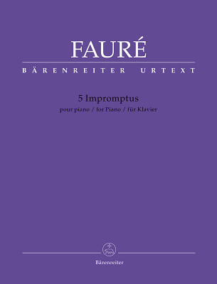 Bärenreiter Fauré 5 Impromptus klasikinė fortepijono literatūra