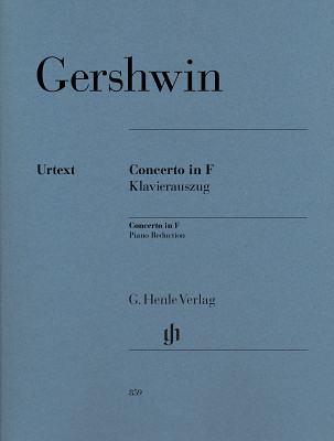 Henle Verlag Gershwin Concerto in F klasikinė fortepijono literatura