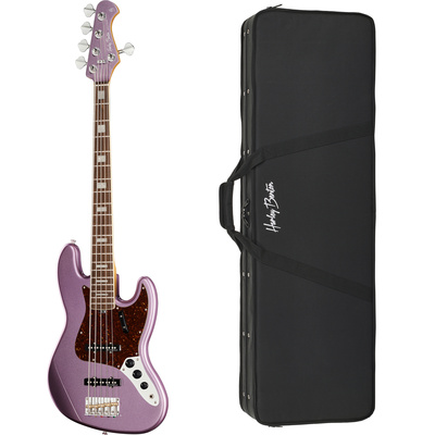 Harley Benton MV-5JB Burgundy Mist 5-stygė j-bosinė gitara  