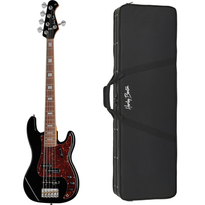 Harley Benton MV-5PJ Black penkiastygė bosinė gitara