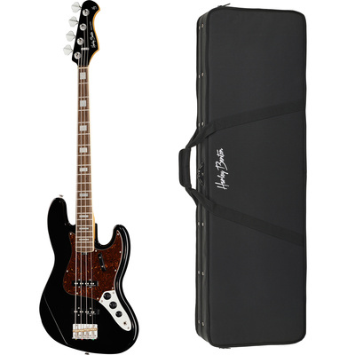 Harley Benton MV-4JB Black 4-stygė j-bosinė gitara