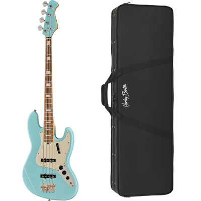 Harley Benton MV-4JB Daphne Blue bosinė gitara