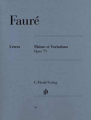 Henle Verlag Fauré Thème et Variations klasikinė fortepijono literatūra