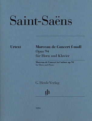 Henle Verlag Saint-Saëns Morceau Concert prancūziško rago literatūra