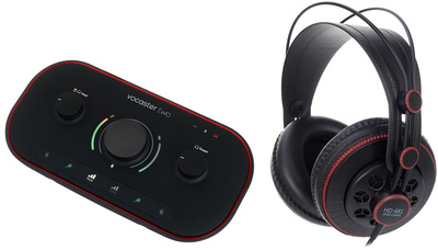 Focusrite Vocaster Two Headphone Bundle USB garso sąsaja