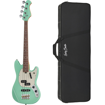Harley Benton MV-4MSB Seafoam Green keturstygė bosinė gitara  