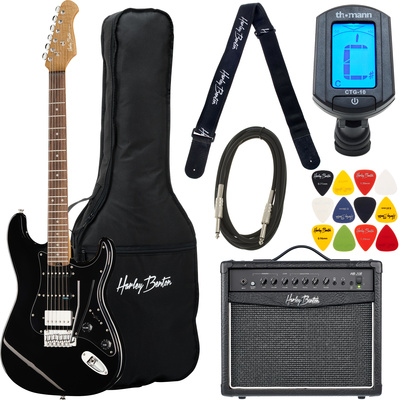 Harley Benton ST-Modern Plus HSS BK elektrinės gitaros komplektas