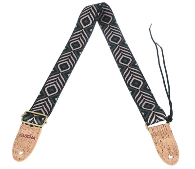 Cascha Ukulele Strap GR Chevron Veg ukulelės diržas