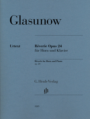 Henle Verlag Glasunow Reverie kūrinys prancūziškam ragui