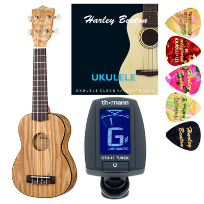 Harley Benton UK-12 Stain Ash NT sopraninė ukulelė  