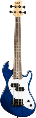 Kala U-Bass Solid Body 4 Fret Blue bosinė ukulelė  