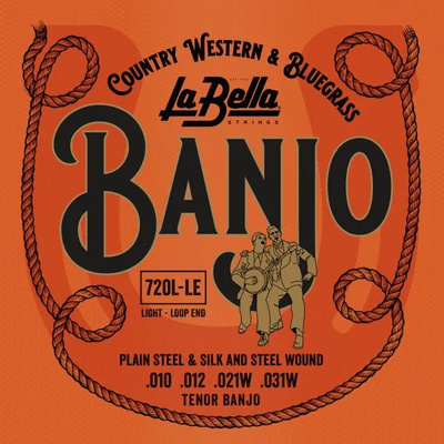 La Bella Tenor Banjo Silk & Steel Light banjo stygos