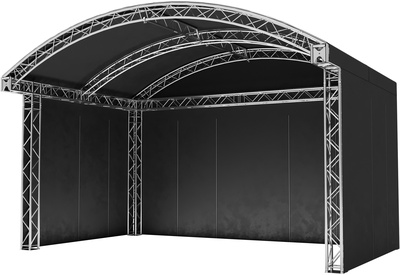 Global Truss Round Arch Stage 6x4m scena su stogu